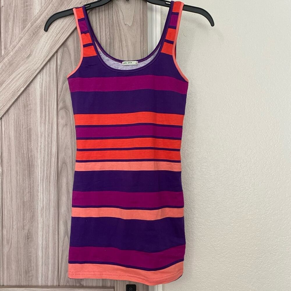 NWOT Local green small striped tank